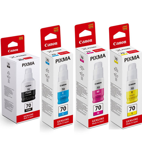 Canon GI 70 ink Bottle Bk/C/M/Y for Canon G6070 and G5070