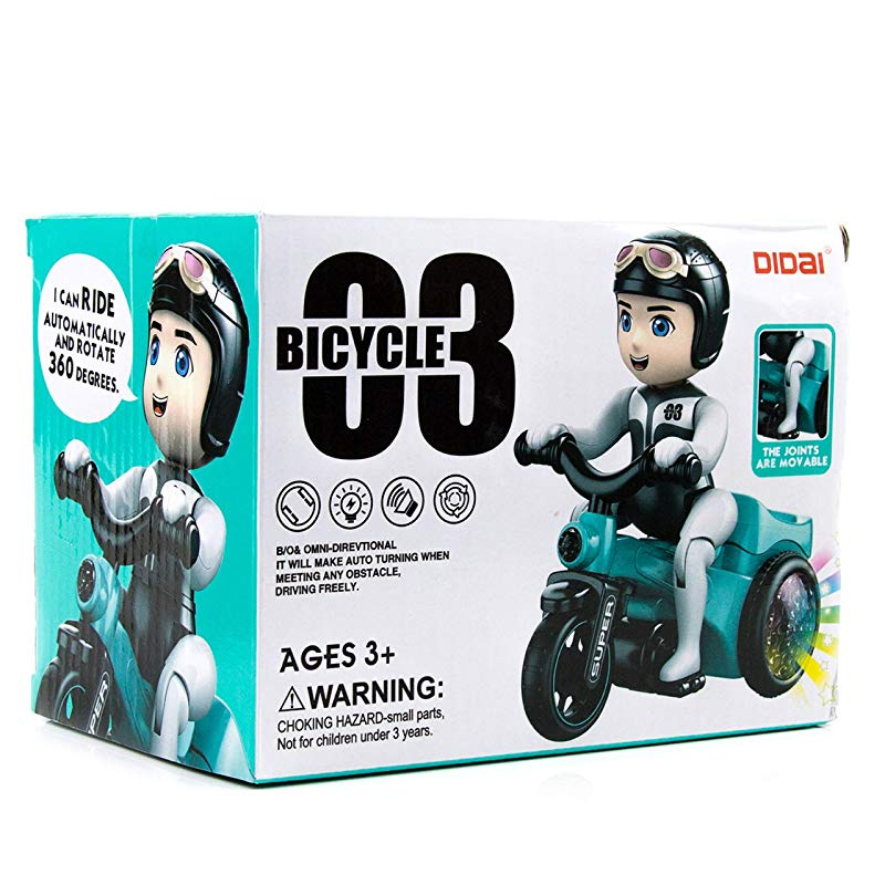 360 Degree Rotating Spot Stunt Tricycle 