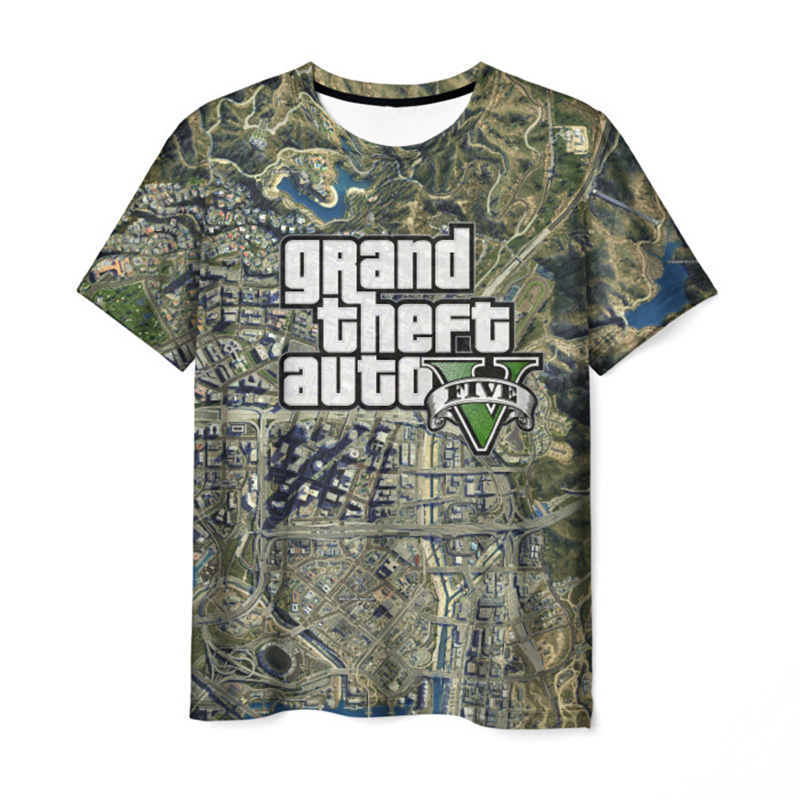 Summer Grand Theft Auto GTA 5 T-Shirts Game 3D Printed Men Women Fashion Oversized Short Sleeve T Shirt Kids Tees Tops Clothing. 