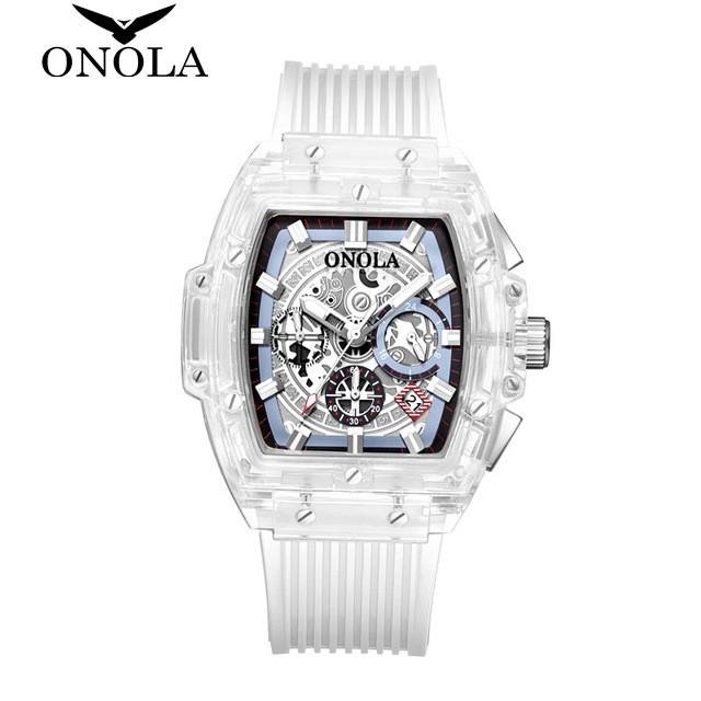 ONOLA Brand Fashion Business Leisure Sports Quartz Square Luxury Analog Men's Watch. 
