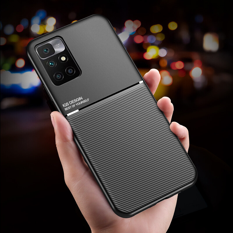 Case For Xiaomi Redmi 10 2022 / Redmi 10 Prime Casing Anti-fall Soft Non-slip Silicone Grain Back Cover