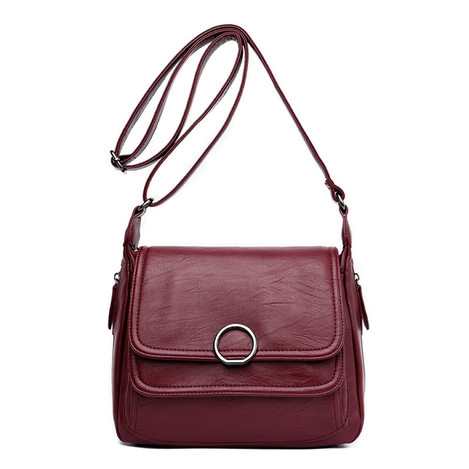 soft leather cross over bolsa