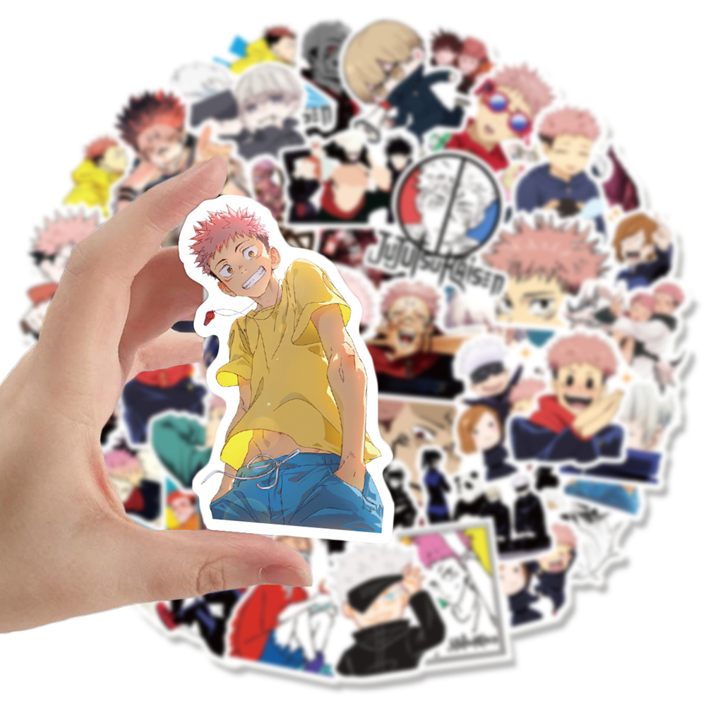 20/40pcs Jujutsu Kaisen Stickers Japanese Manga Anime Stickers for Laptop Scrapbook Journal Kids Girls Boys Stickers. 