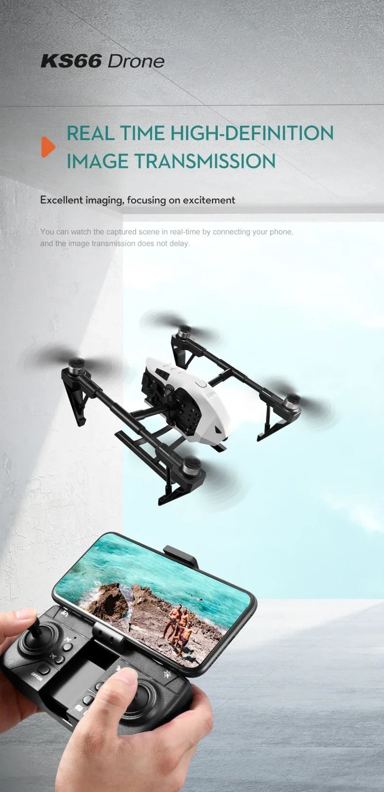 New Genuine KS66 Drone Dual Camera 8K Professional Optical Flow Dual Brushless Dron Visual Hover Free Bag PackDual Lens Alloy. 