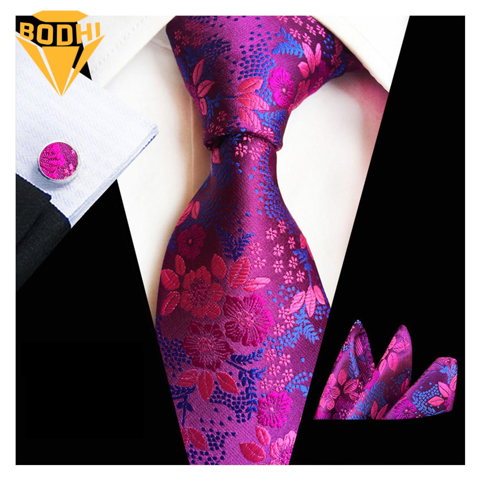TOPINCN Men Ties Set, Formal Tie Pocket Kerchief Ties Clips