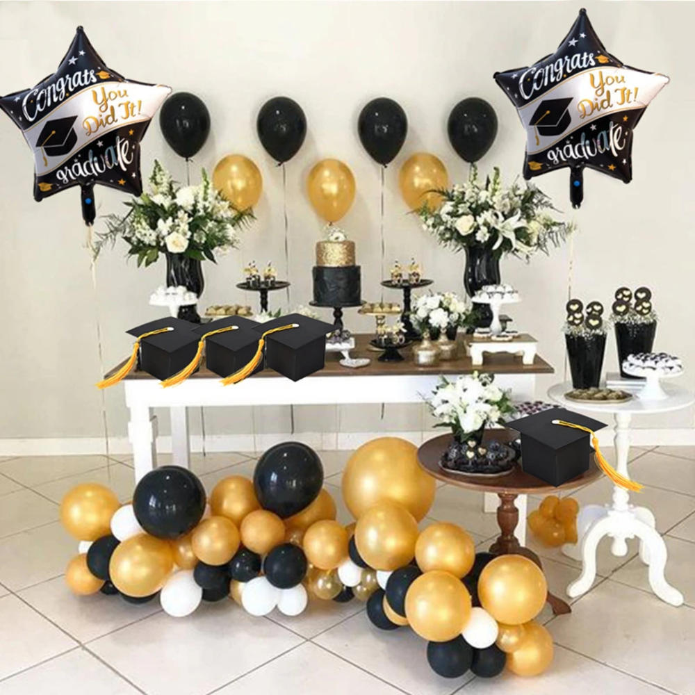 2023 Graduation Decorations Black Graduation Cap Candy Box Graduation Gifts Gift Box Gift Boxes. 