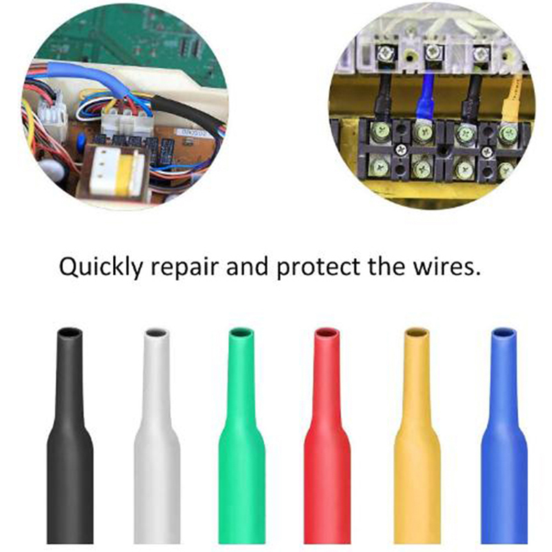 100pc/set Heat Shrink Tube Insulation Coating Polyolefin Shrink Assorted Tube BDM. 