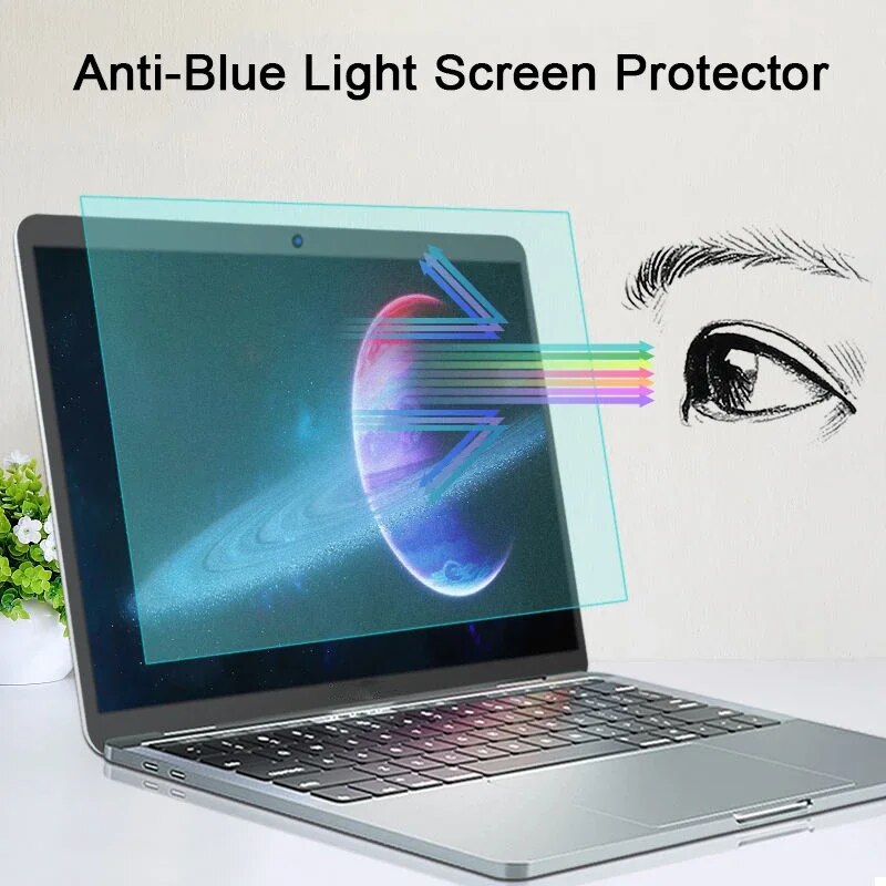 Anti Glare & Blue Light Screen Protector For MacBook Air 13 Inch M1 (2018-2020) - SGS Tested Eye Strain Reduction