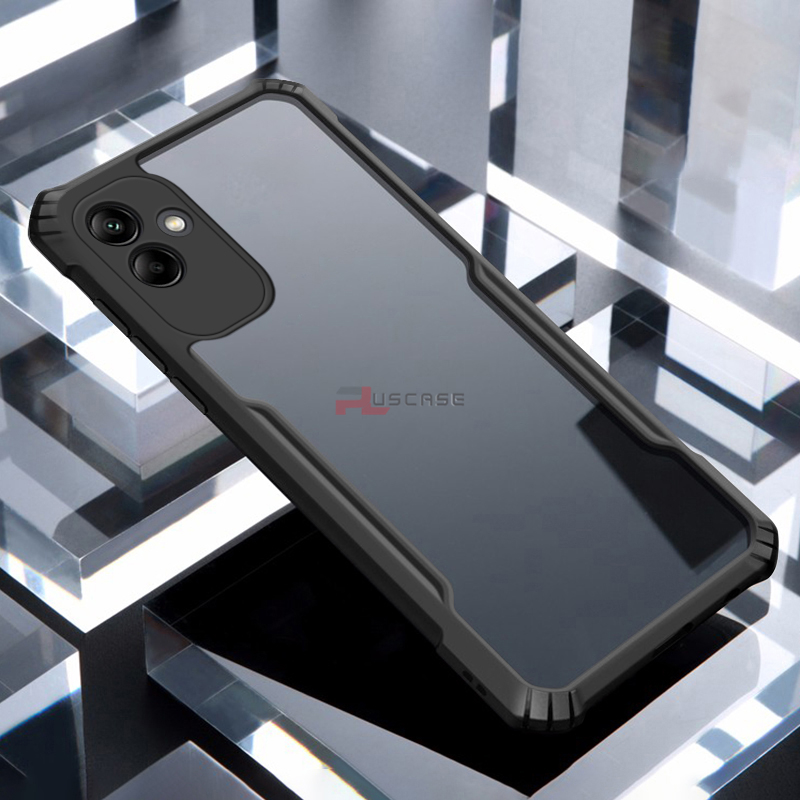 PlusCase for Samsung Galaxy A04 Case Air Cushion Hard Clear Shockproof Back Cover. 