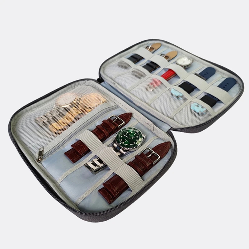 【ZIME】Watchband Box For Apple watch series ultra 9 8 7 SE 6 Strap Organizer Holder Bag Storage Case samsung galaxy watch4/5/6 active 2. 
