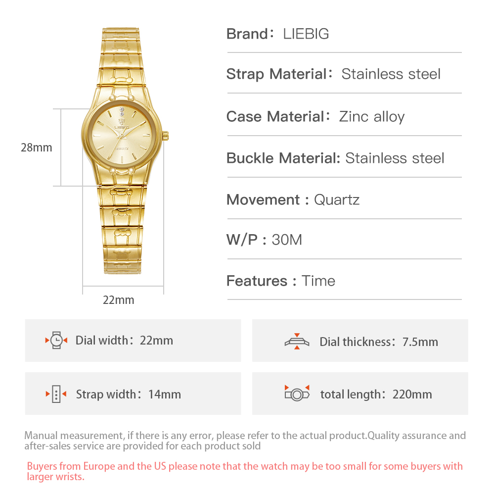 SKMEI x LIEBIG Fashion Watch Imported Movement Waterproof Stainless Steel Quartz Elegant Watch For Men and Women L1023. 