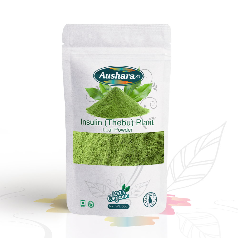 Aushara 50g Insulin Leaf Powder | Thebu Powder | costus igneus plant powder