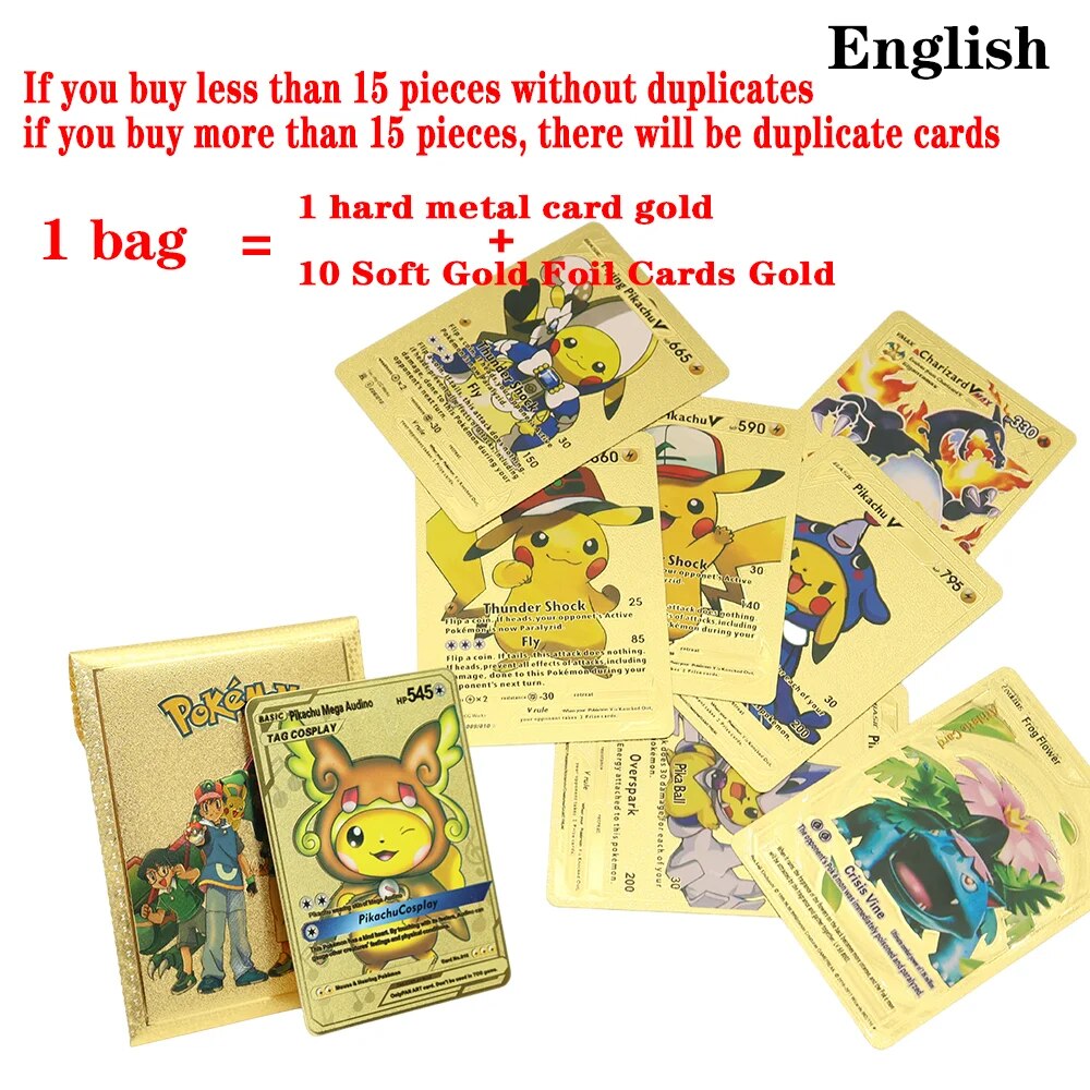 pokemon cards golden Anime Pokemon 1 Metal + 10 Gold Silver Card Box Charizard Pikachu Collection Battle Trainer Spanish English Cards Toys GiftsParty Games Crafts | Daraz.lk pokemon cards golden Anime Pokemon 1 Metal + 10 Gold Silver Card Box Charizard Pikachu Collection Battle Trainer Spanish English Cards Toys GiftsParty Games Crafts | Daraz.lk