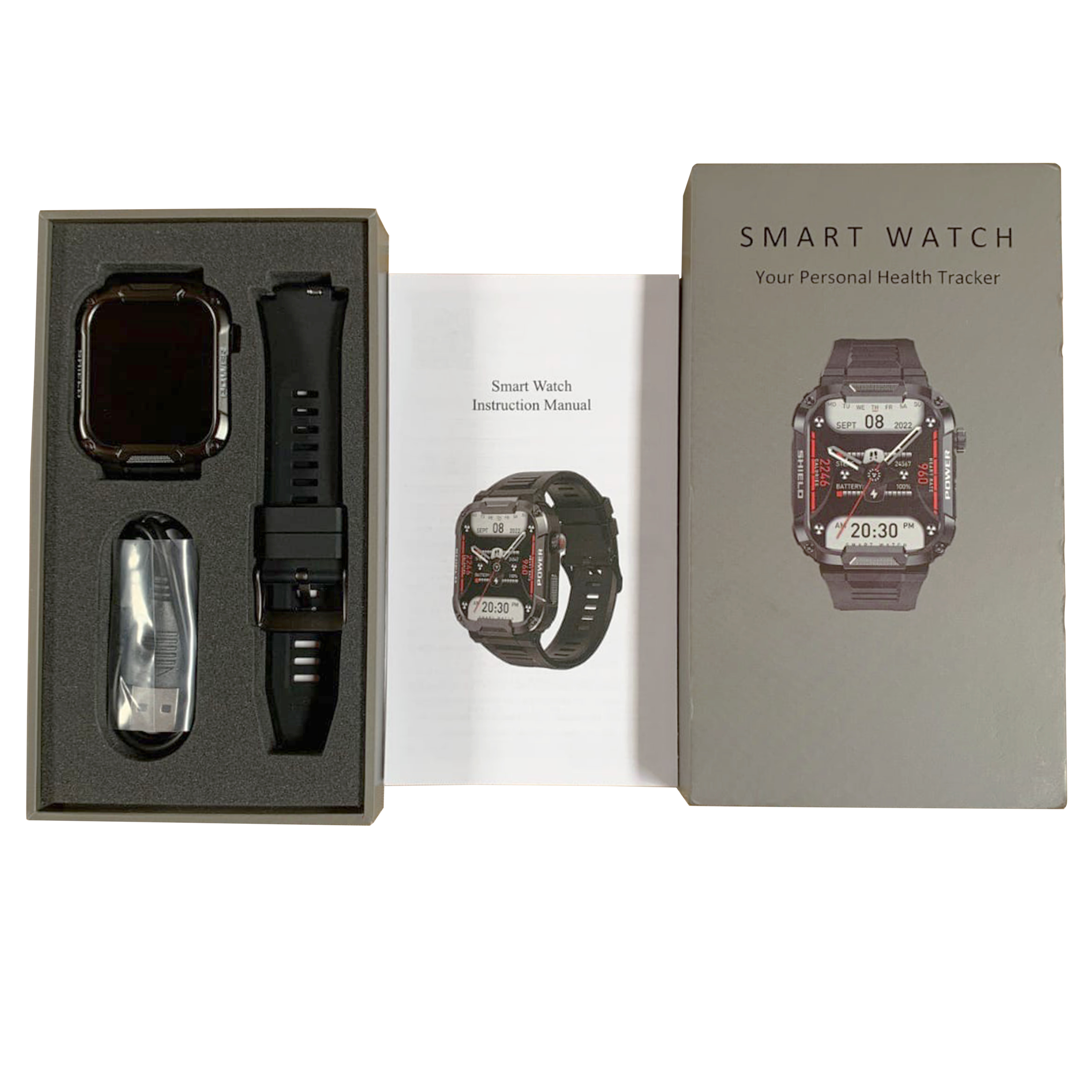 Original 2024 New Released Smart Watch Rugged Military  1.85 Outdoor Men Bluetooth Call Smartwatch For Xiaomi Android IOS Ip68 Waterproof Fitness Watches 2024 New Release. 