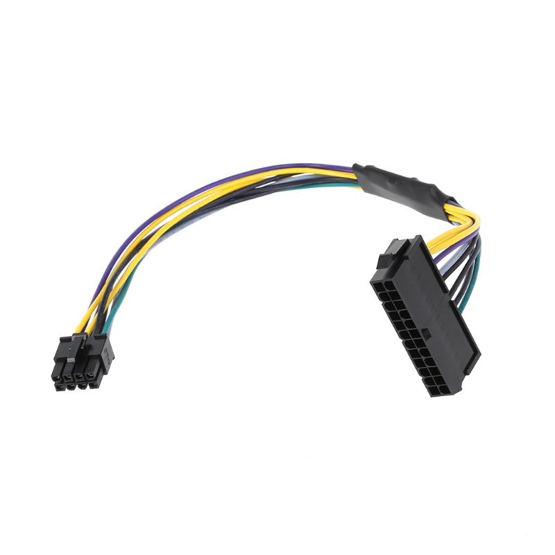 ATX 24P to 8P Power Supply Adapter Conventer Cable Cord Wire for Dell 24Pin to 8Pin Optiplex 3020 7020 9020 Motherboard Server