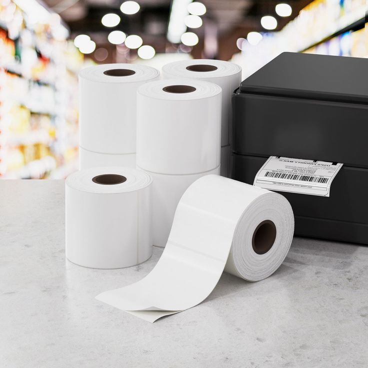 58MM X 40MM DIRECT THERMAL BARCODE STICKER LABEL ROLL, 1CORE 1UPS, 800PCS