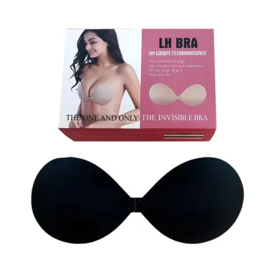 Women Adhesive Bra, Breast Lift Push up Strapless Sticky Tube Tops, Invisible  Plunge Backless Brassiere, Washable & Reusable Bra