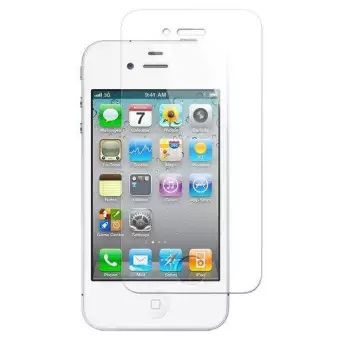 Appl iPhon 4S / 4 / 4G Premium 3D (Front + Back) Diamond Pattern Mirror Tempered Glass - Screen Protector. 