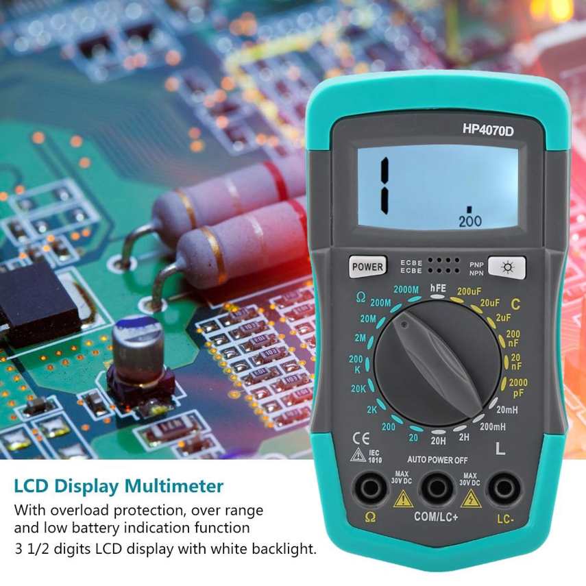 Resistance Tester White Backlight Low Consumption Digital Multimeter Capacitance Tester Compact Size Factory Using for Fieldwork Laboratory Resistance Tester White Backlight Low Consumption Digital Multimeter Capacitance Tester Compact Size Factory Using for Fieldwork Laboratory