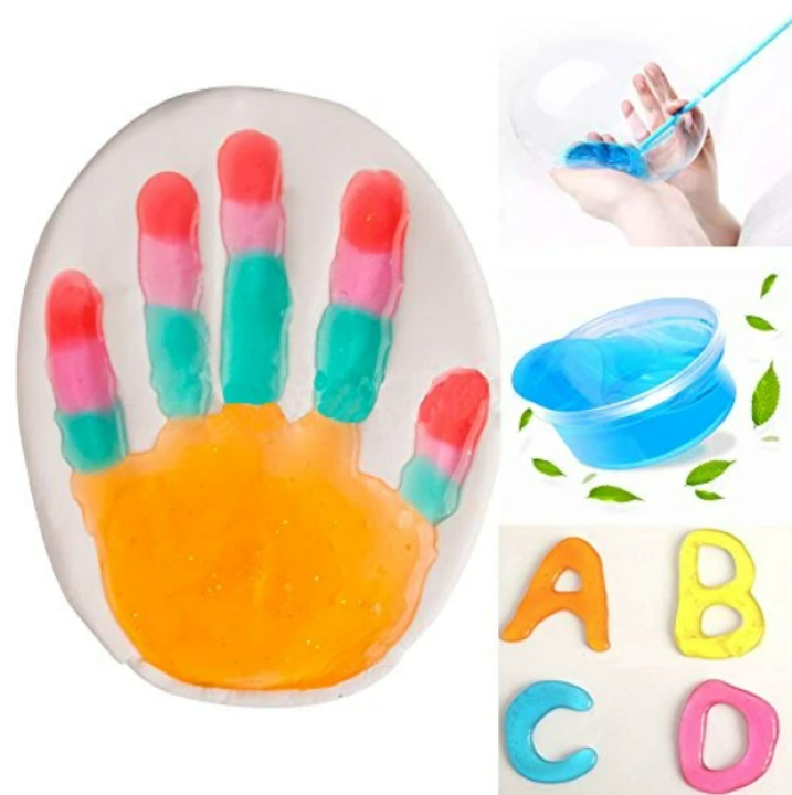 Crystal Bubble Bliss: 12-Piece Pack of Magical Clay Slime with Vibrant Colors and Bubbling Fun. 