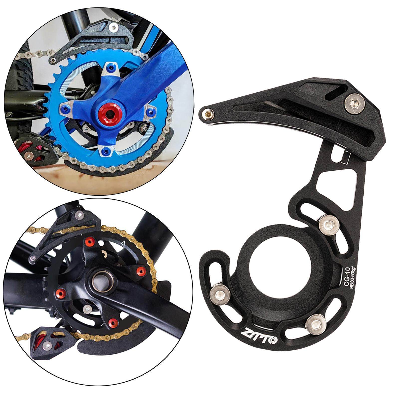 K Edge Pro Chain Catcher Bicycle ,Aluminum Alloy Bicycle Chain Drop Catcher  Chainring Guard Bike Protector(Black Chain Guide