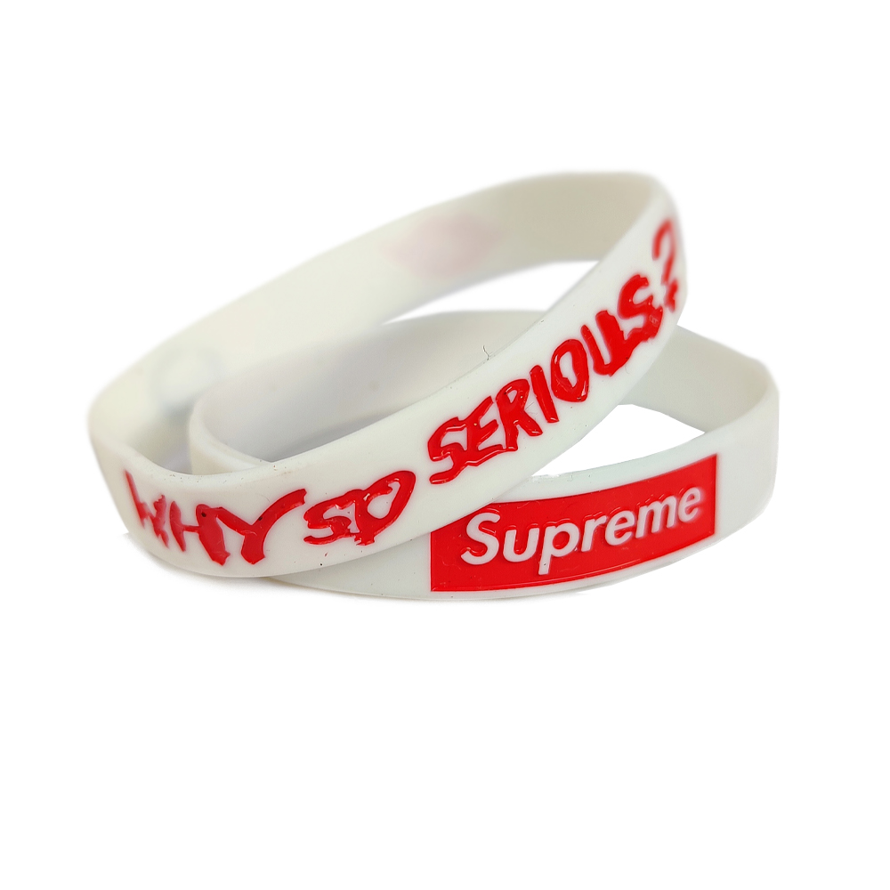 Supreme hotsell rubber bracelet