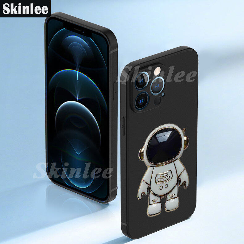 Phone Case ZTE Blade V40 DESIGN Back Cover Soft Rubber Cases + Astronaut Stereo Stand Spaceman Slot Holder Casing for ZTE Blade V40 Design Cover Cases. 