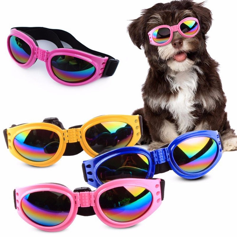 SHUSHAB Puppy Pet Eyewear Foldable Windproof UV Protection Pet Supplies Dog Protection Goggles Sunglasses. 