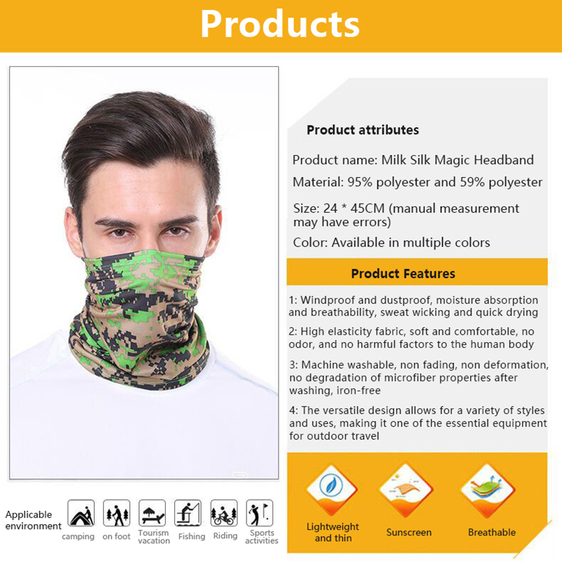 Outdoor Sun Protection Scarf Quick-Drying Multi-Functional Scarf Riding Mask Sunlight Mall. 