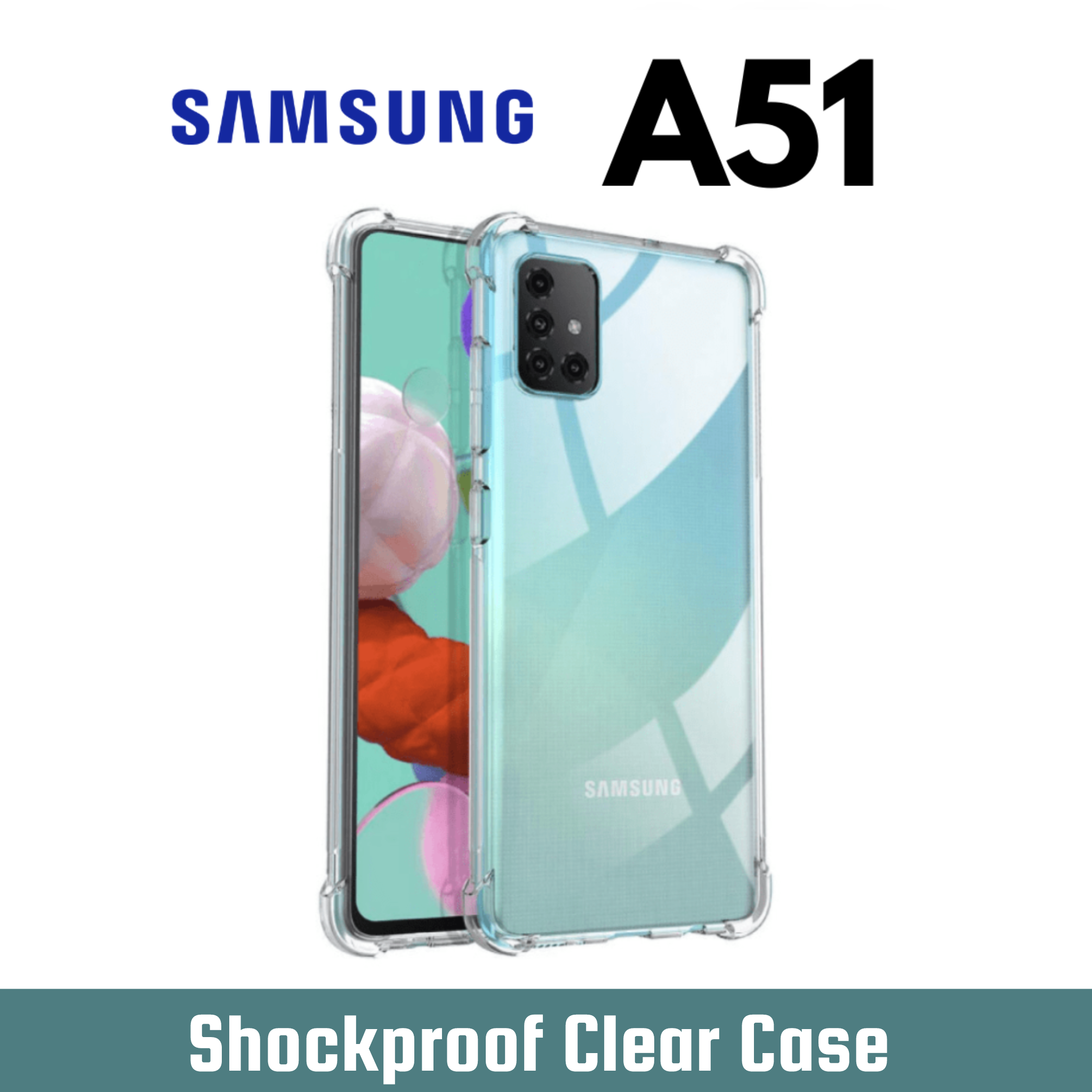 Transparent Genuine Samsung A51 Case Samsung Galaxy A51 Shockproof