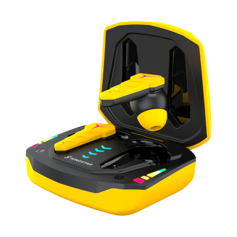 Kingstar RGB Gaming Earbuds Low Latency TWS Bluetooth Headset with Mic. 