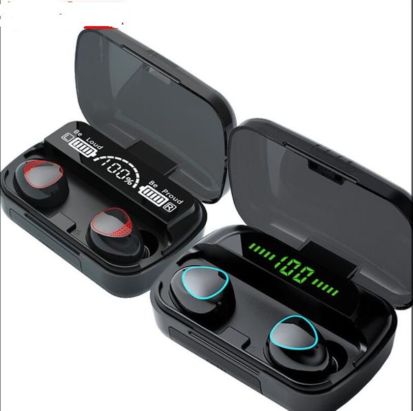 M10 Bluetooth Earbuds TWS Mini Earphone with LED Digital Display Gaming Touch Waterproof Wireless Bluetooth Headphone Charging Box with Power Bank store Airpods Inpods Airdots M90 M19 I12 I7s. 