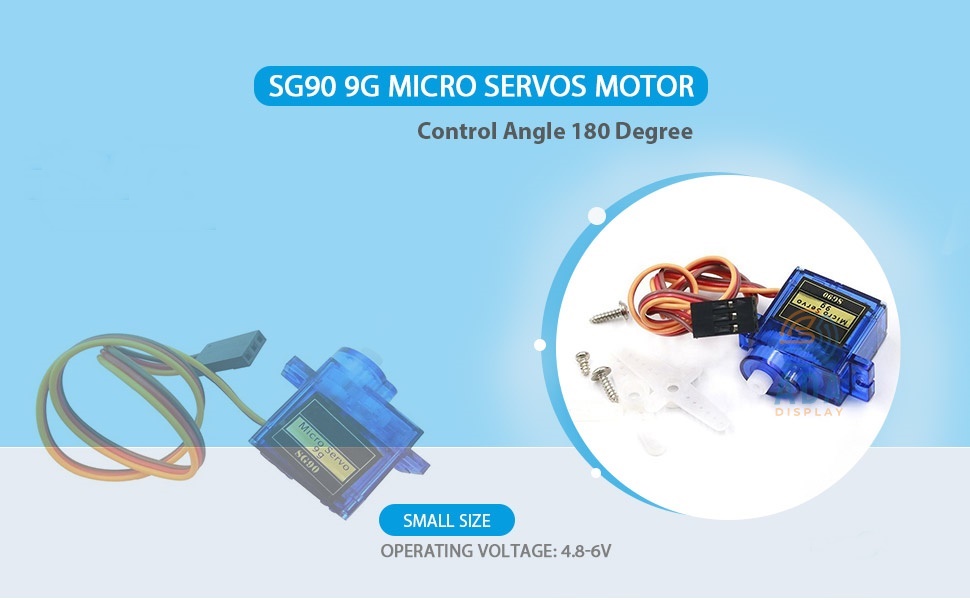 4 Pezzi Servomotore Binghe 9G - Micro Servo Con Ingranaggi Metallico Per Arduino E RC - Foto 8