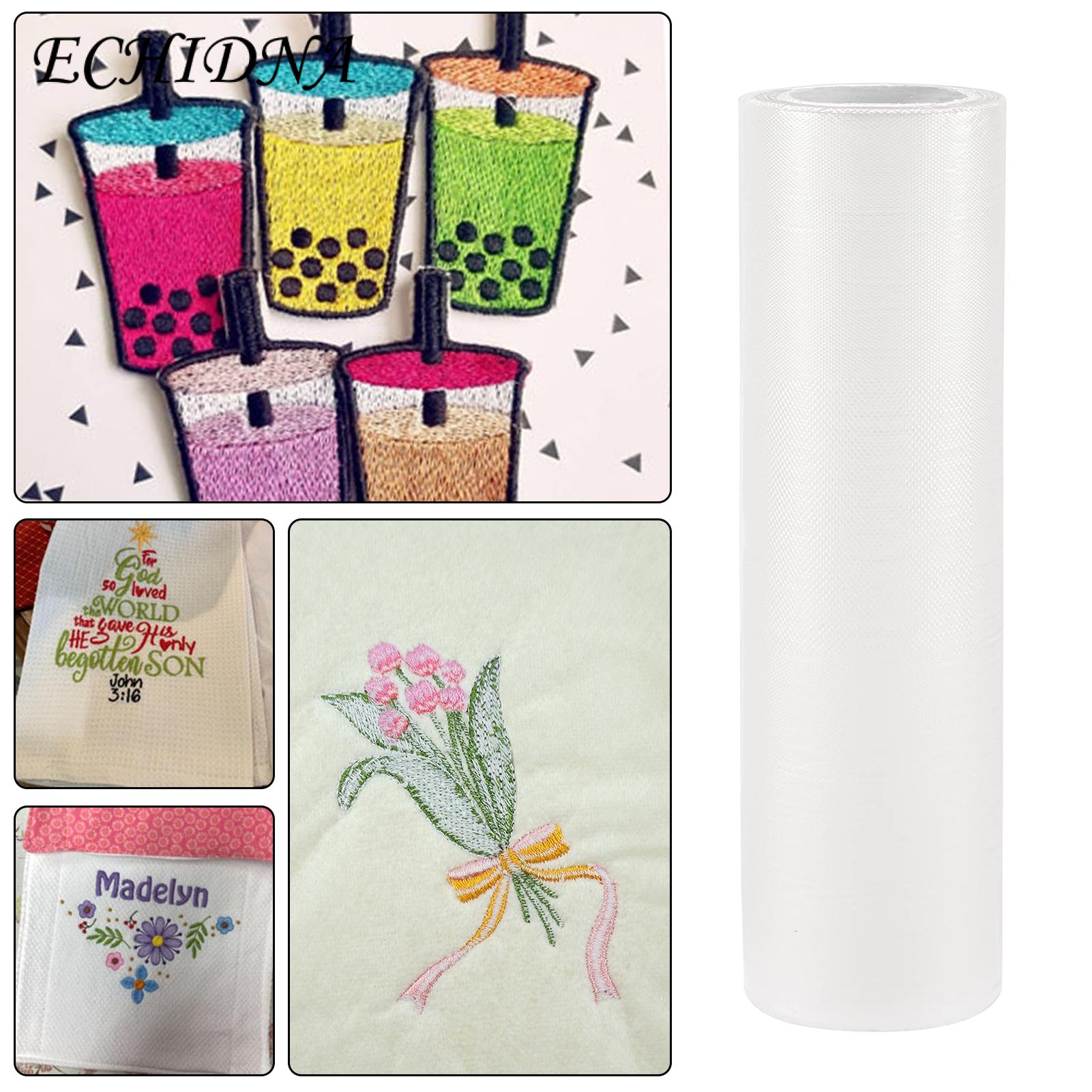 Acid Lead Free Embroidery Stabilizer 1 Roll Embroidery Stabilizer Medium Weight Tear Away Hand Sewing Decorative Stitching Quick-fix Embroidery Stabilizer for Skin-contact Clothing