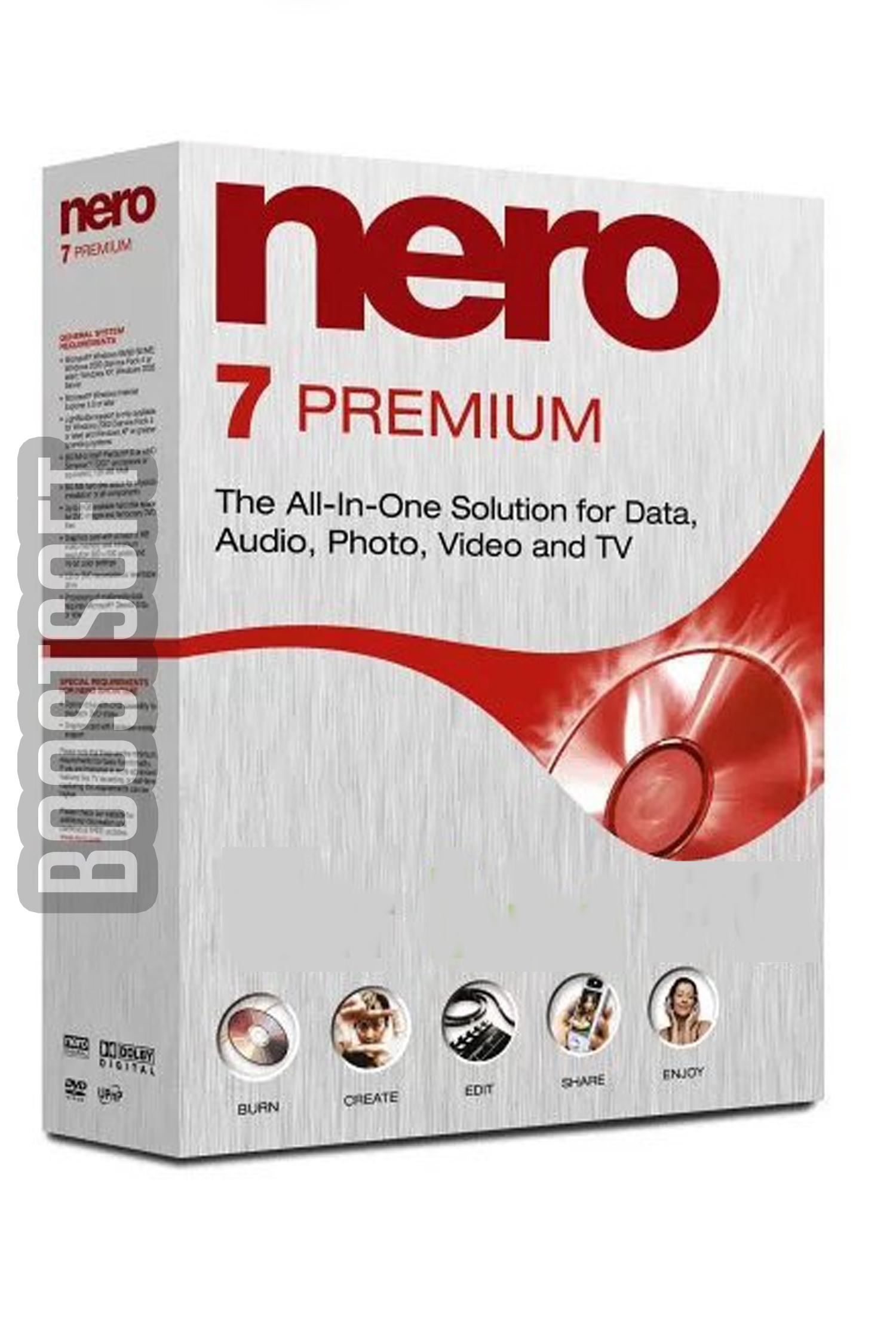 Nero Burning Rom 7 with life time licenses key and no 1 packing quality