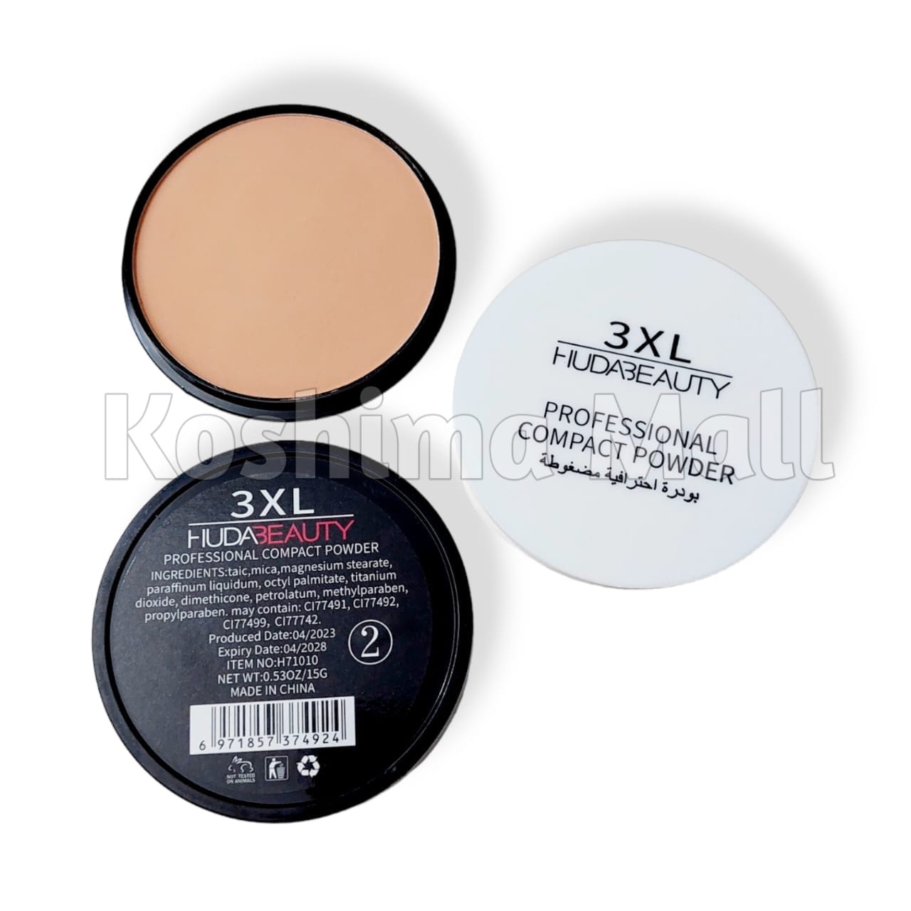 Huda Beauty 3XL Professional Matte Foundation Compact Powder 15g -First Copy. 