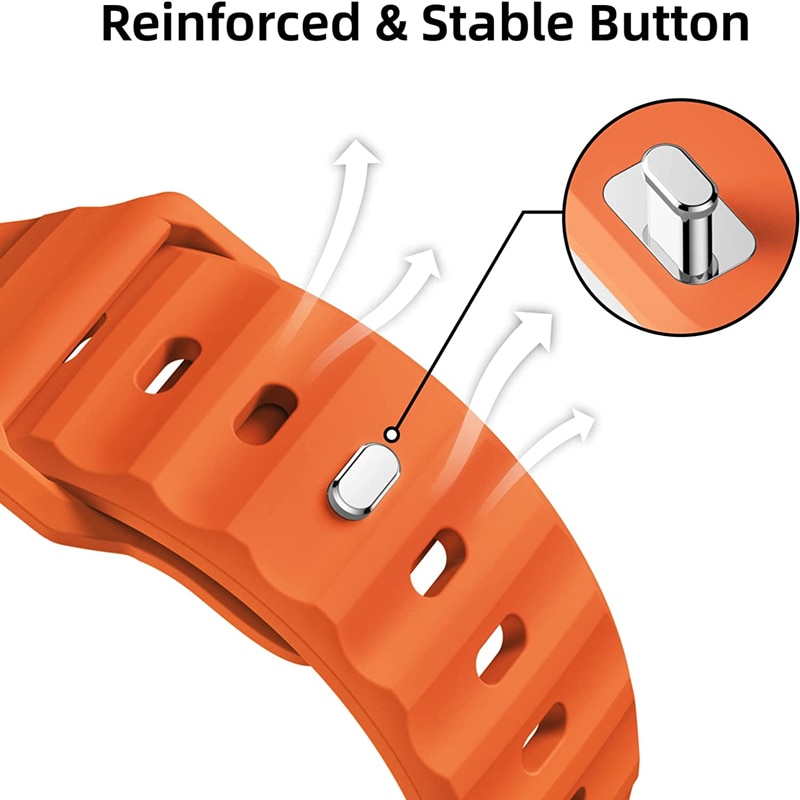 Soft Silicone Strap For Apple Watch Ultra 2 Band 49mm 44mm 45mm 40mm 41 42mm 38mm Sport Bracelet Watchband 38mm-41mm & 42mm-49mm iWatch Series 9 8 7 6. 