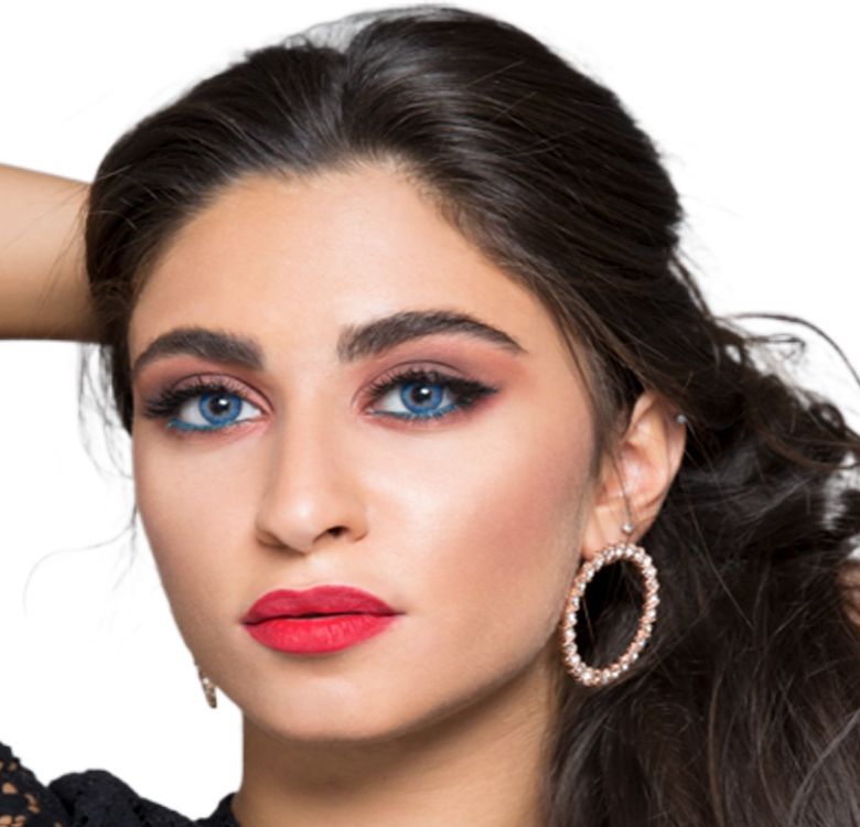 Colour TRUE SAPPHIRE - Fresh Look tsel Color Blends Contact Lens - Full Set - Color Contact Lens (Replacement Cycle: 12 Month). 