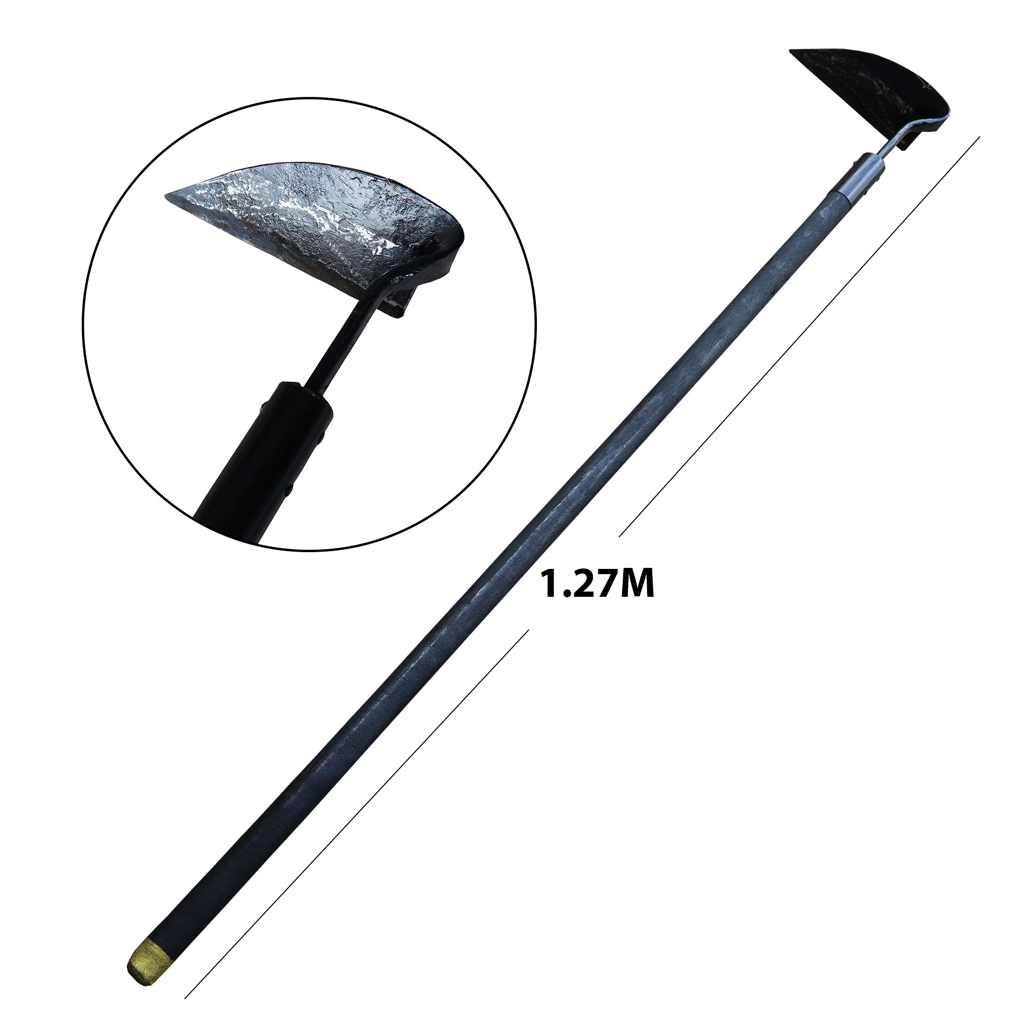 High Quality Handmade Japanese Garden Heavy Duty Nejiri Gama Hoe Tool 50Inch කෙටි උදැල්ල. 
