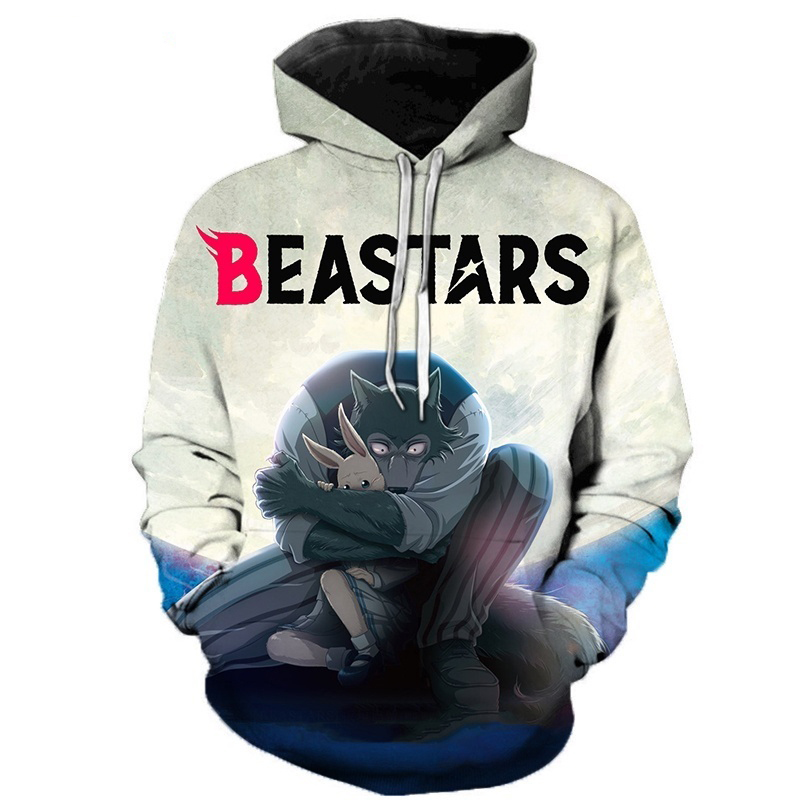 Beastars 3D Anime Hoodies Sweatshirt Autumn Winter Casual Printed