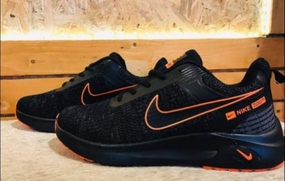 nike zoom black orange