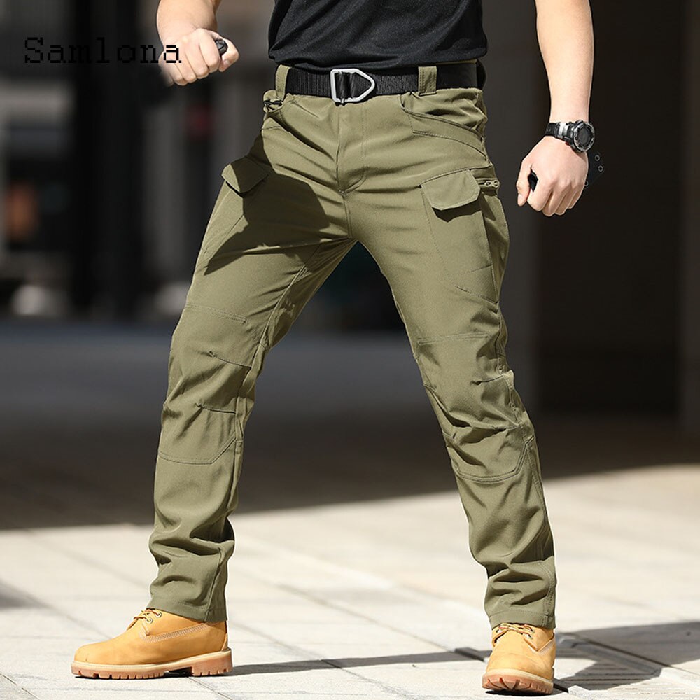 Bike Pants Male Zipper Pockets Trouser 