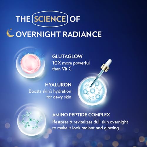 Vaseline Gluta-Hya Overnight Radiance, Serum-In-Lotion, Boosted With Amino Peptide, 200ml. 