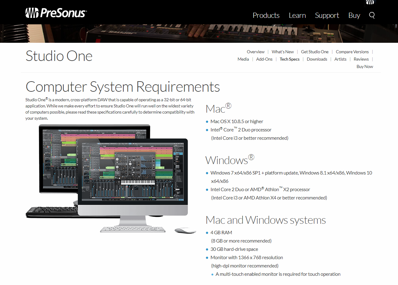 PreSonus Studio One 4 Music Production Software. 
