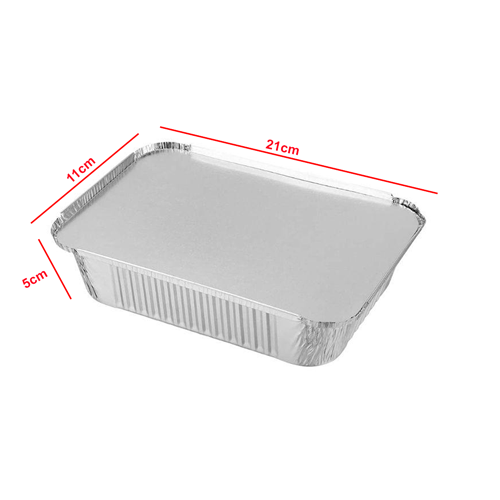 Aluminum Foil Lava baking cups with Lids 850ml | Heavy Duty | 5pcs | Nisaco Mall. 