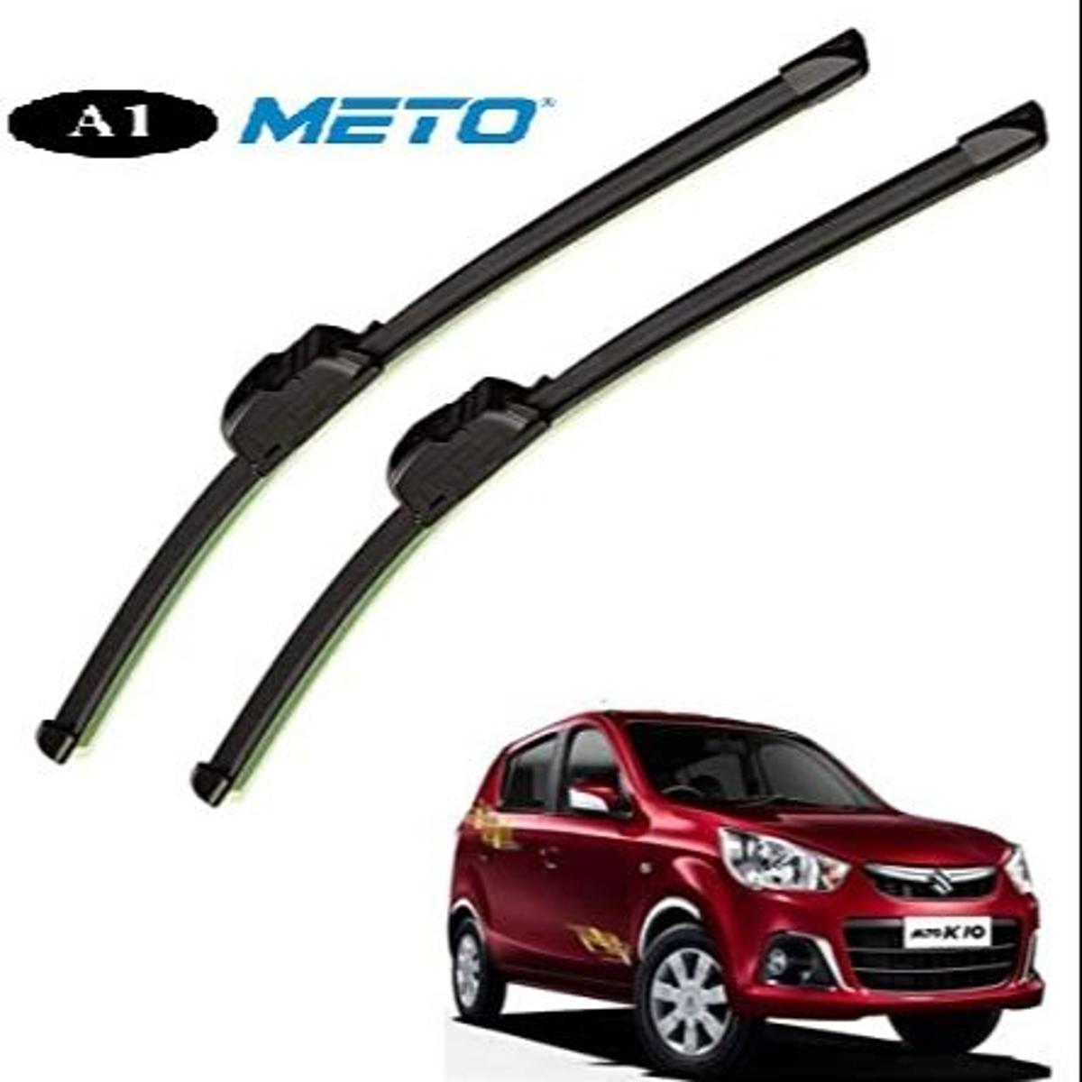 ALTO CAR FRONT WIPER BLADES PAIR ORGINAL METO SOFT FRAMELESS Daraz.lk