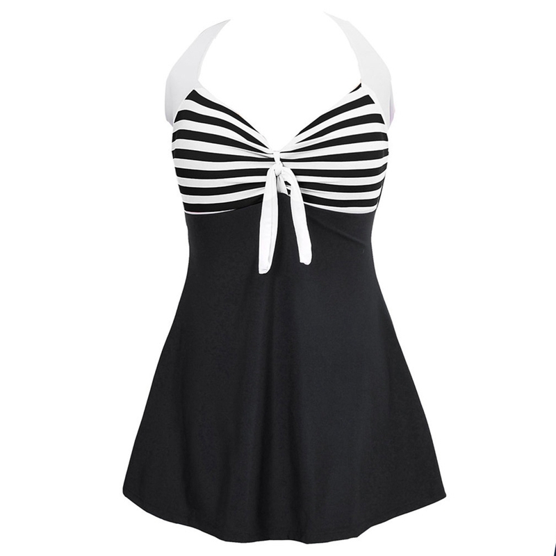 black and white striped skirt 4xl