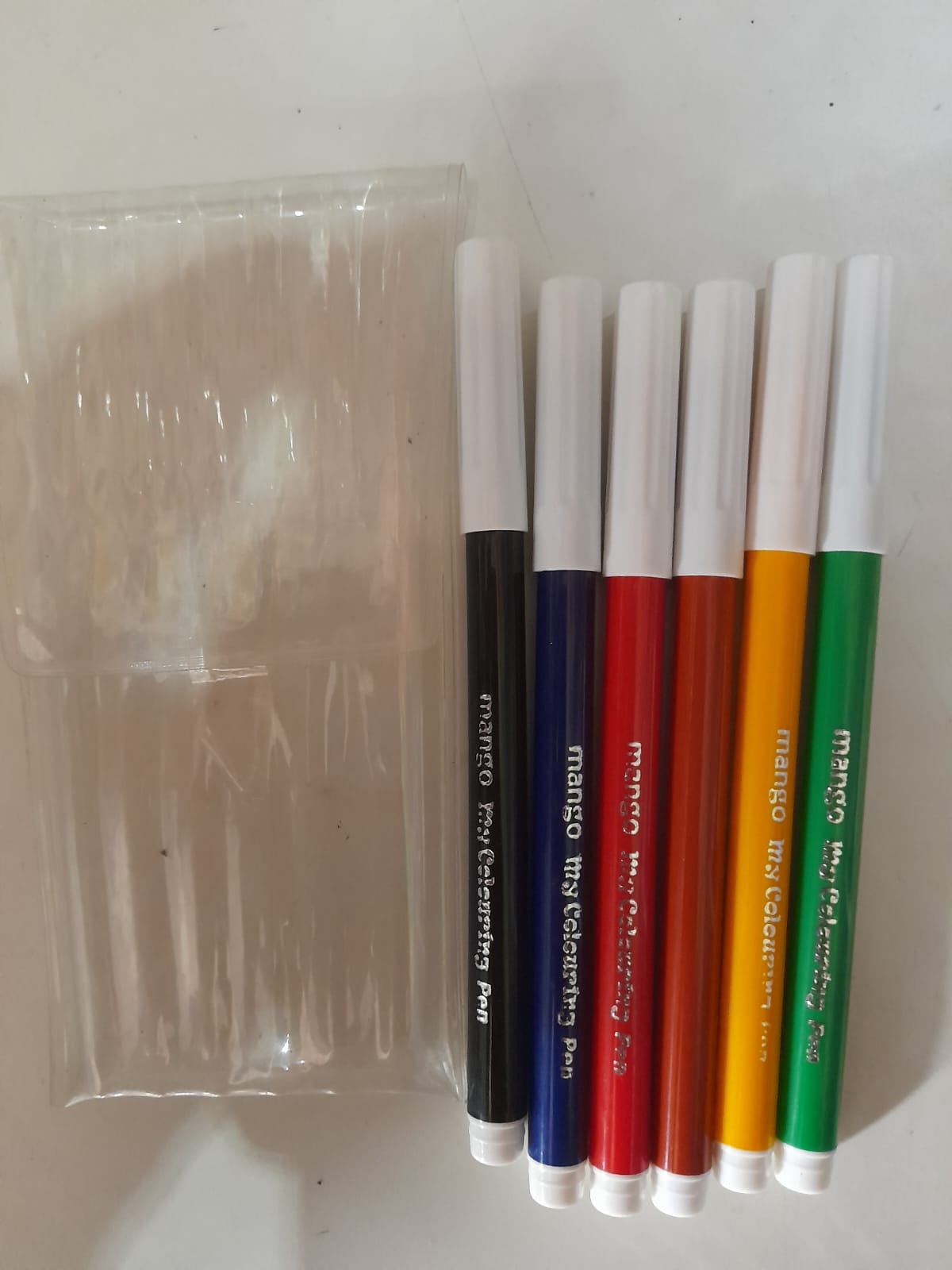 Platignum 6 coloring felt pen set (mango). 
