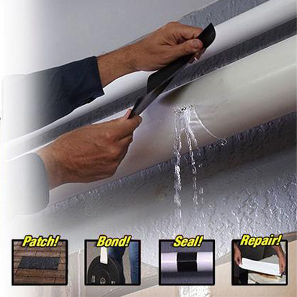No Leak Tape | Waterproof No Leak Tape | Instantly Stops Leaks | Super Strong Tape | PVC, Roof Leaks Tape. 
