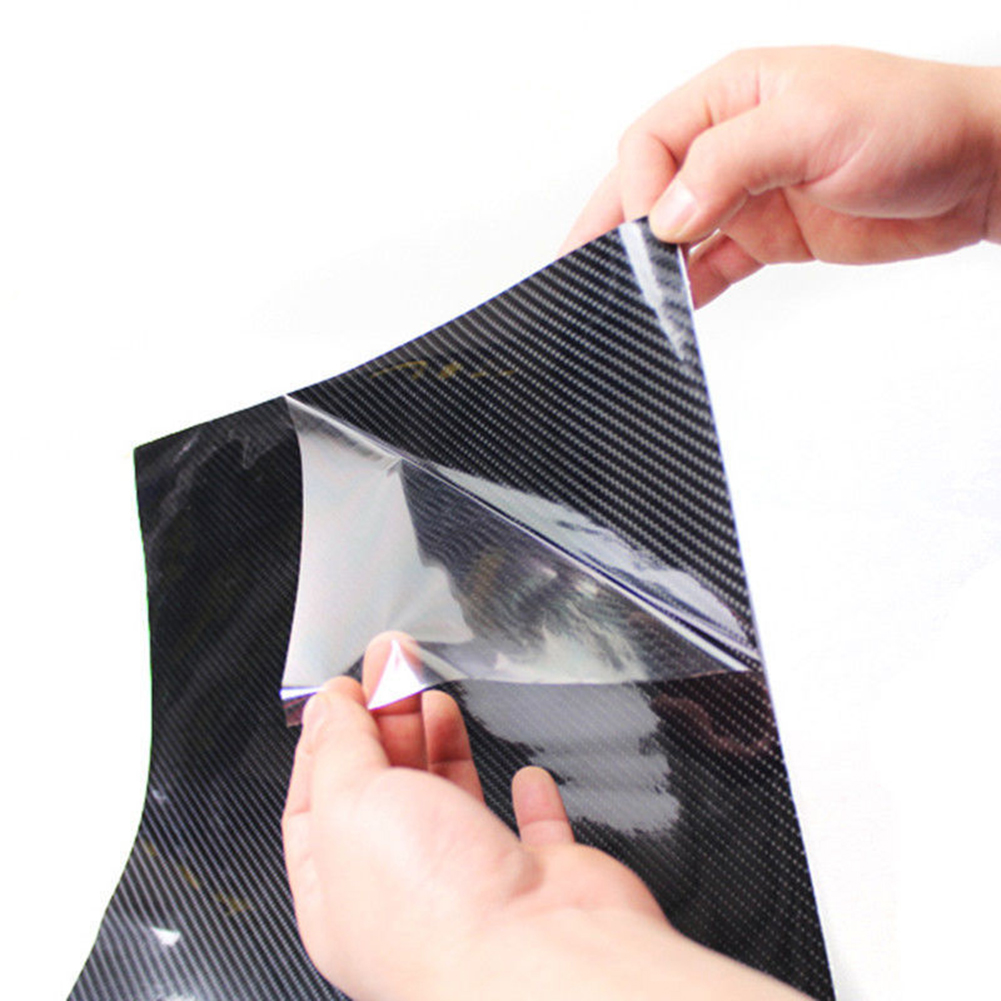 5D Ultra Shiny Glossy Black Carbon Fiber PVC Waterproof Car Wrap Sticker Decal. 